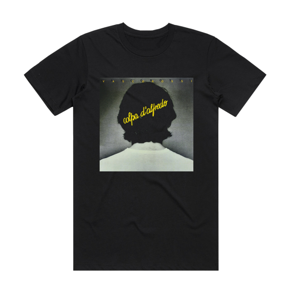 Vasco Rossi Colpa Dalfredo Album Cover T-Shirt Black