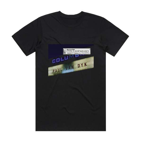 Paul van Dyk Columbia Ep Album Cover T-Shirt Black