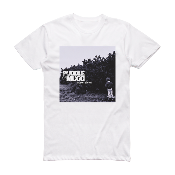 Puddle of Mudd Come Clean 1 Album Cover T-Shirt White