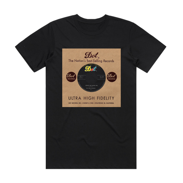 The Del-Vikings Come Go With Me Whispering Bells Album Cover T-Shirt Black