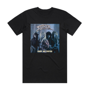 Sinner Comin Out Fighting Album Cover T-Shirt Black