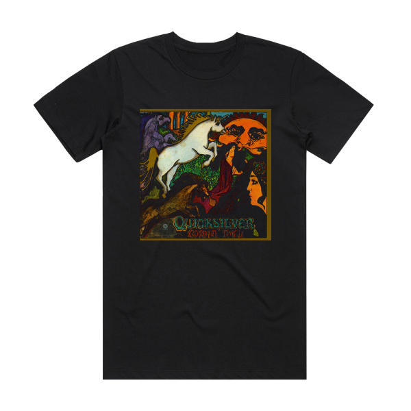 Quicksilver Messenger Service Comin Thru Album Cover T-Shirt Black