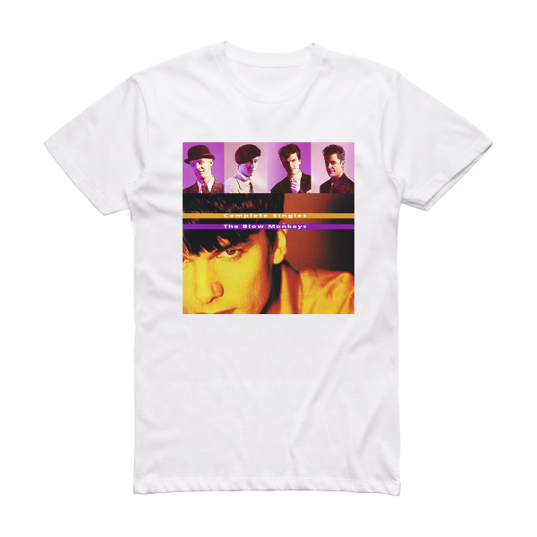 The Blow Monkeys Complete Singles Album Cover T-Shirt White