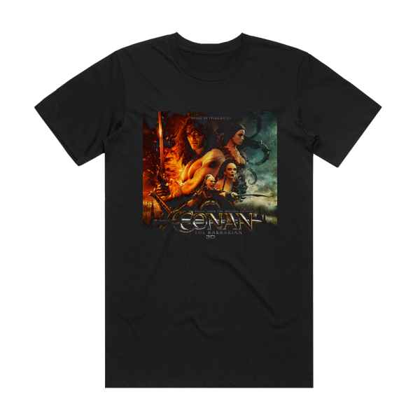 Tyler Bates Conan The Barbarian Album Cover T-Shirt Black