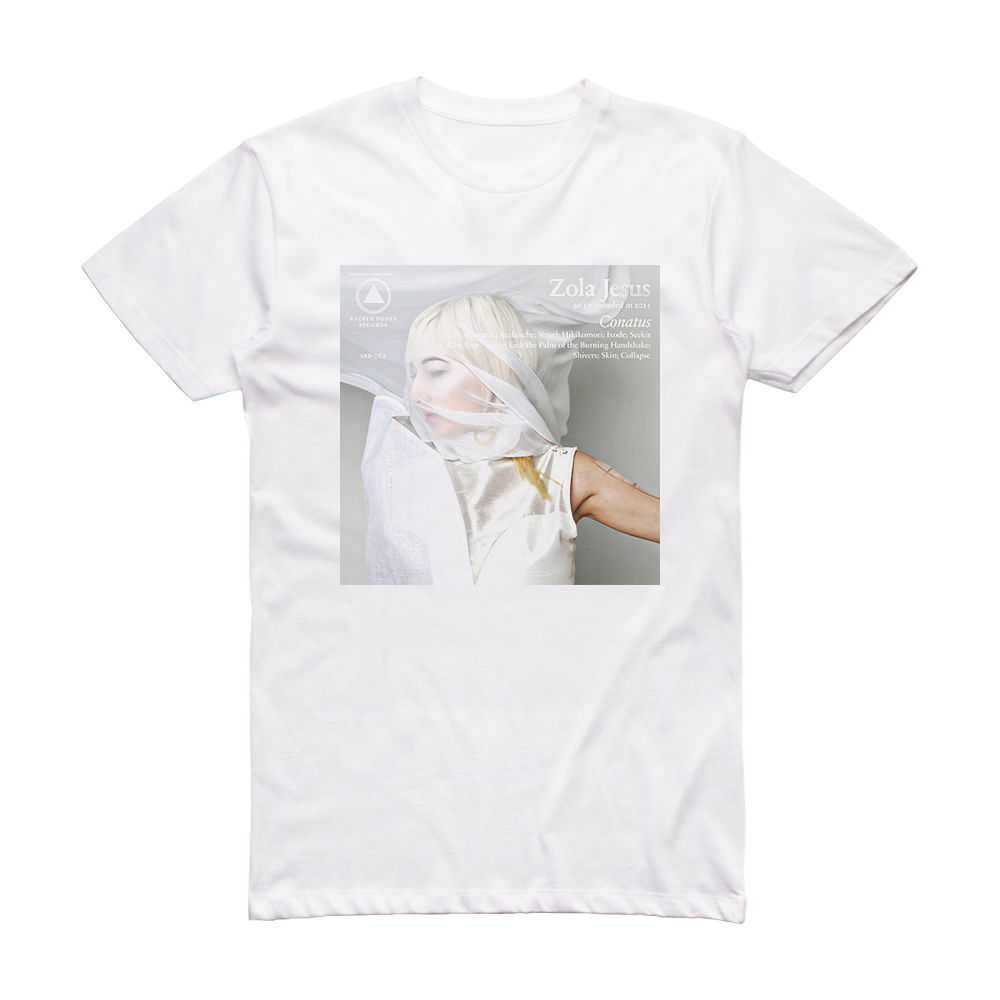 Zola Jesus Conatus Album Cover T-Shirt White – ALBUM COVER T-SHIRTS