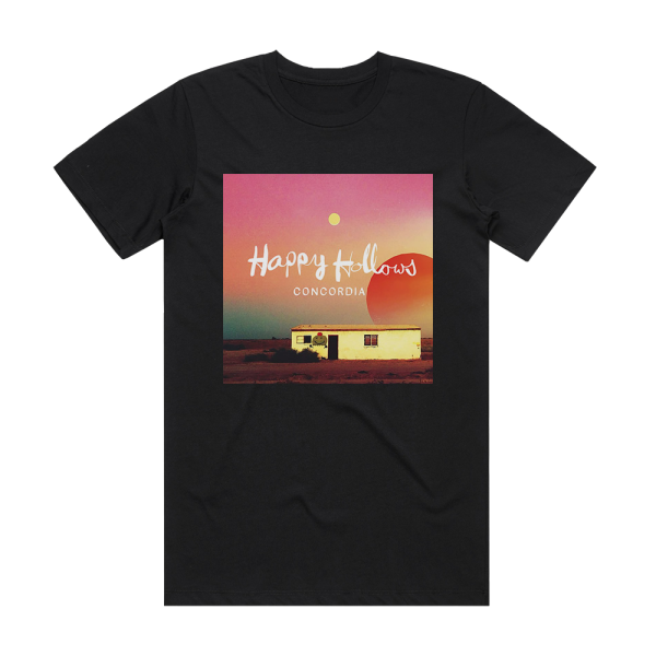 The Happy Hollows Concordia Album Cover T-Shirt Black