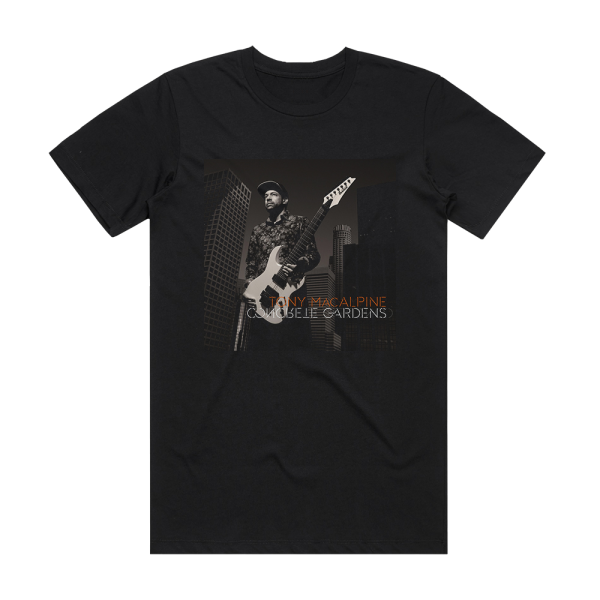 Tony MacAlpine Concrete Gardens Album Cover T-Shirt Black