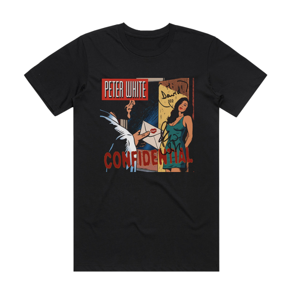 Peter White Confidential Album Cover T-Shirt Black