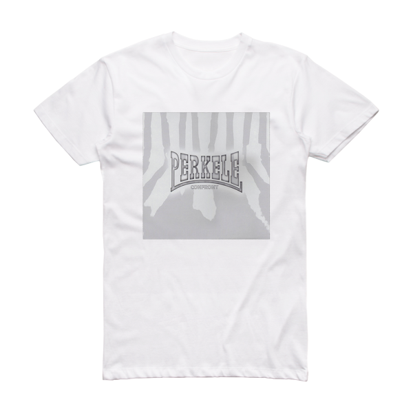 Perkele Confront Album Cover T-Shirt White