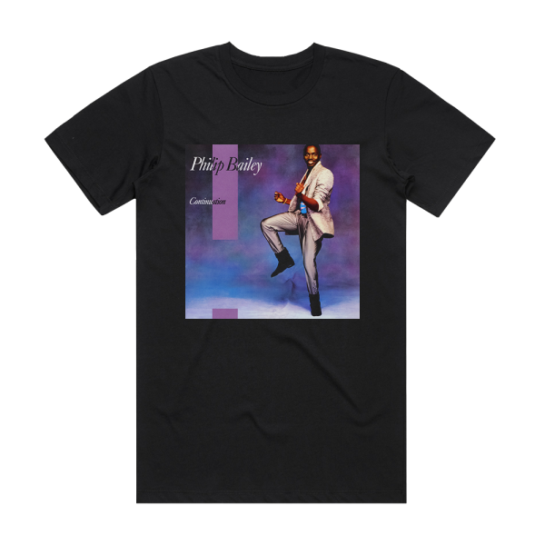 Philip Bailey Continuation Album Cover T-Shirt Black