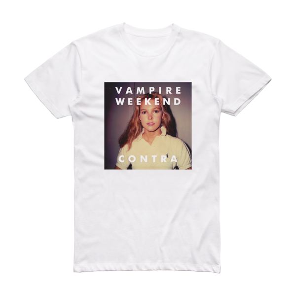 Vampire Weekend Contra Album Cover T-Shirt White