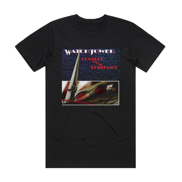 Watchtower Control And Resistance 2 Album Cover T-Shirt Black
