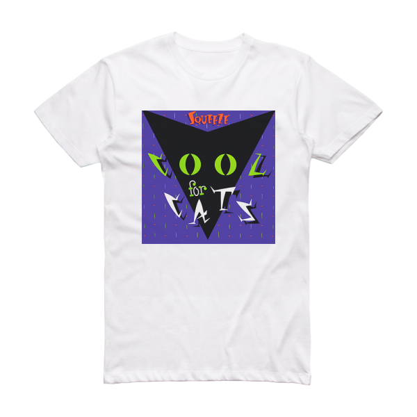 Squeeze Cool For Cats Album Cover T-Shirt White