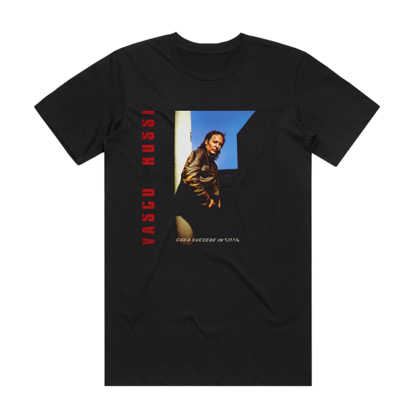 Vasco Rossi Cosa Succede In Citt Album Cover T-Shirt Black
