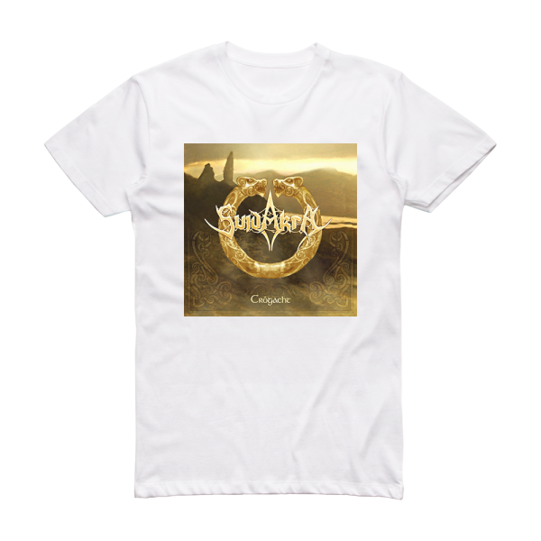 Suidakra Crgacht Album Cover T-Shirt White