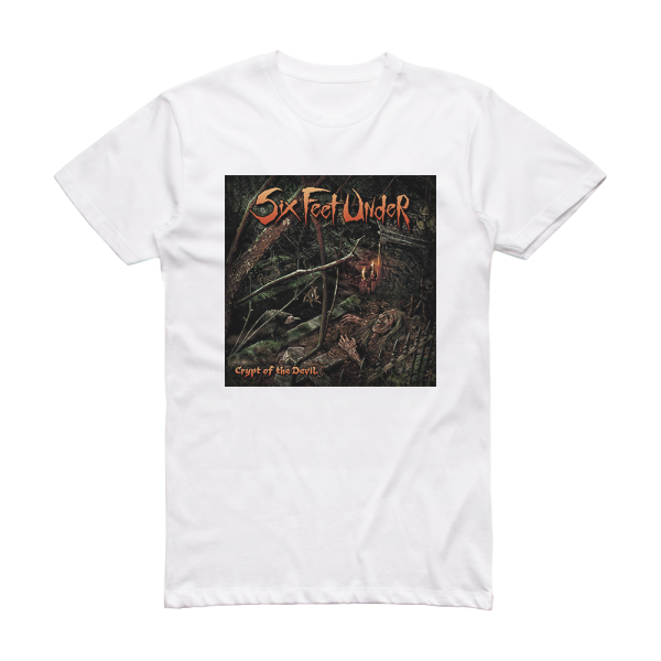 Six Feet Under Crypt Of The Devil Album Cover T-Shirt White