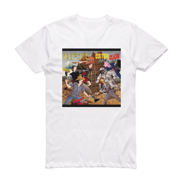 The Aristocrats Culture Clash Album Cover T-Shirt White