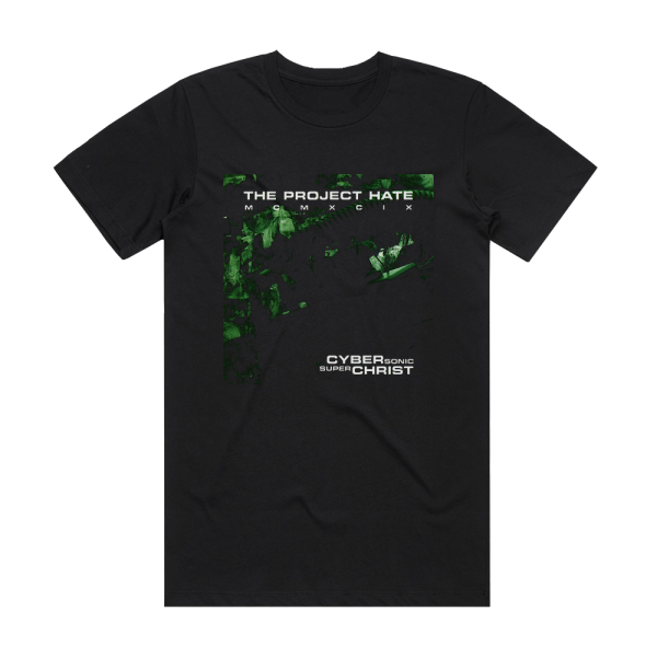 The Project Hate MCMXCIX Cybersonic Superchrist Album Cover T-Shirt Black