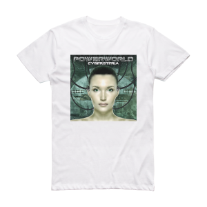 PowerWorld Cybersteria Album Cover T-Shirt White