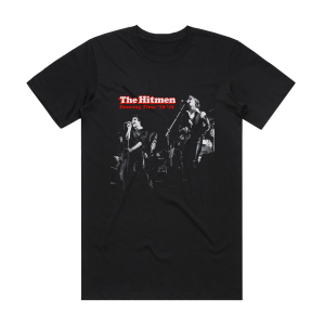 The Hitmen Dancin Time 78 79 Album Cover T-Shirt Black