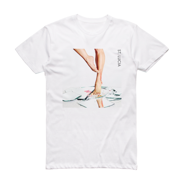 St Lucia Dancing On Glass Album Cover T-Shirt White