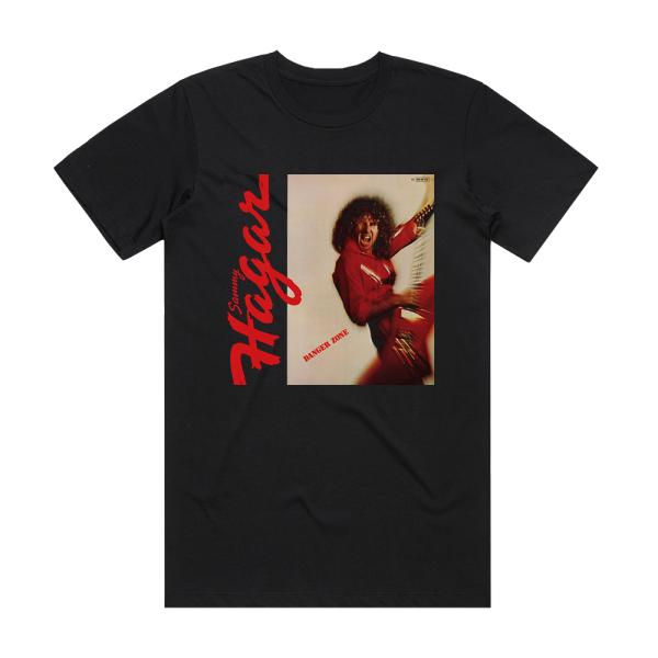 Sammy Hagar Danger Zone Album Cover T-Shirt Black