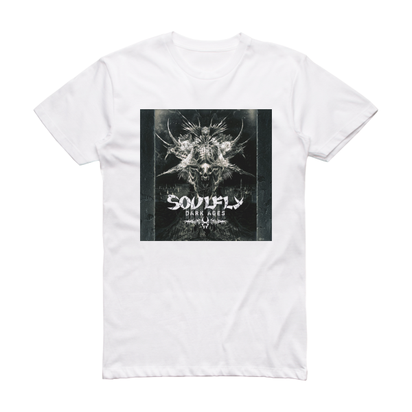 Soulfly Dark Ages Album Cover T-Shirt White