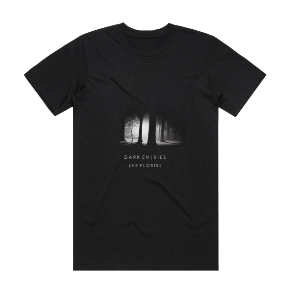 The Florist Dark Entries Album Cover T-Shirt Black