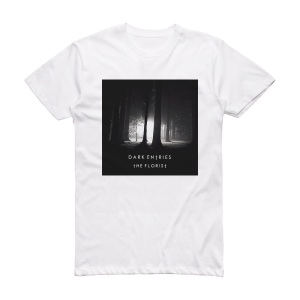 The Florist Dark Entries Album Cover T-Shirt White
