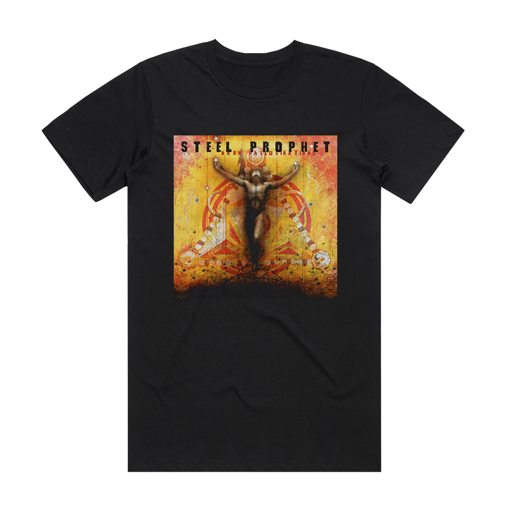Steel Prophet Dark Hallucinations Album Cover T-Shirt Black