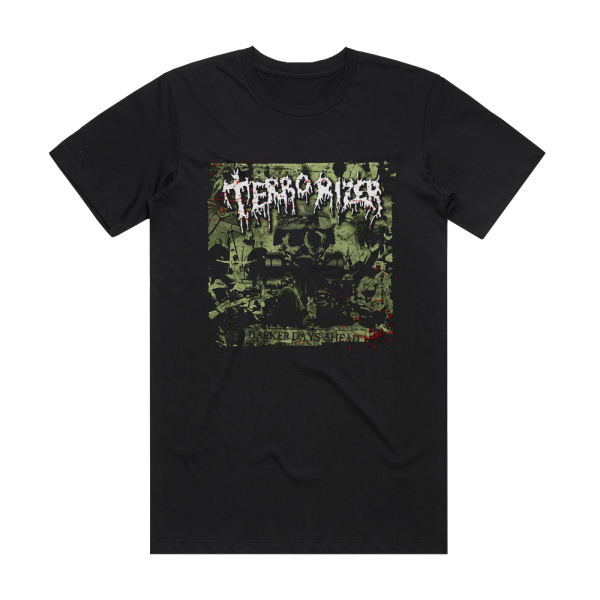 Terrorizer Darker Days Ahead Album Cover T-Shirt Black