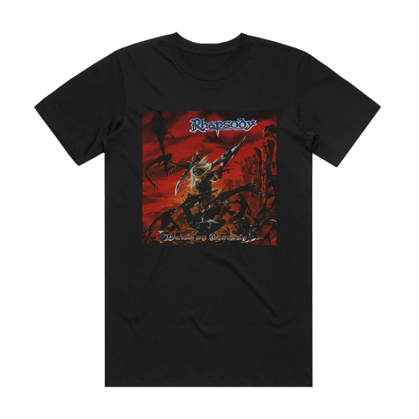 Rhapsody of Fire Dawn Of Victory Album Cover T-Shirt Black