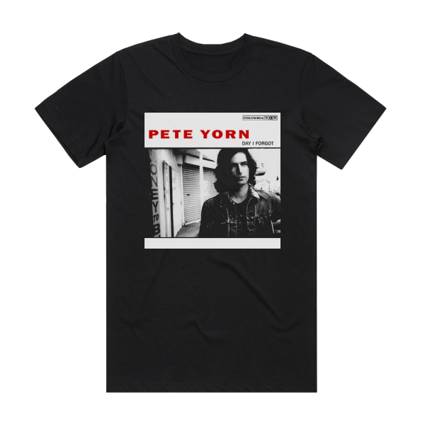 Pete Yorn Day I Forgot Album Cover T-Shirt Black