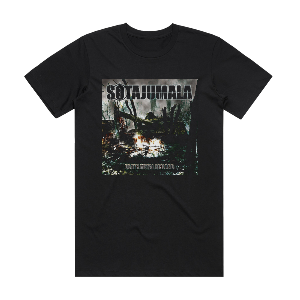 Sotajumala Death Metal Finland Album Cover T-Shirt Black