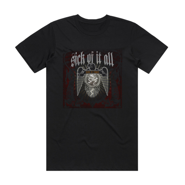 Sick of It All Death To Tyrants 1 Album Cover T-Shirt Black