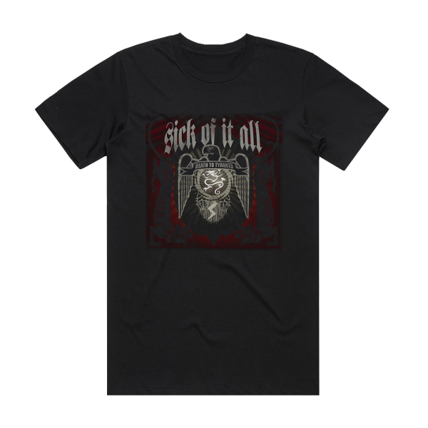 Sick of It All Death To Tyrants 2 Album Cover T-Shirt Black