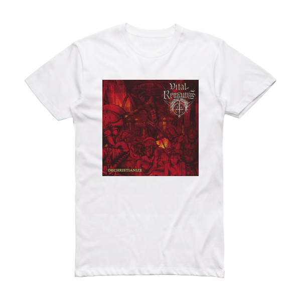 Vital Remains Dechristianize Album Cover T-Shirt White