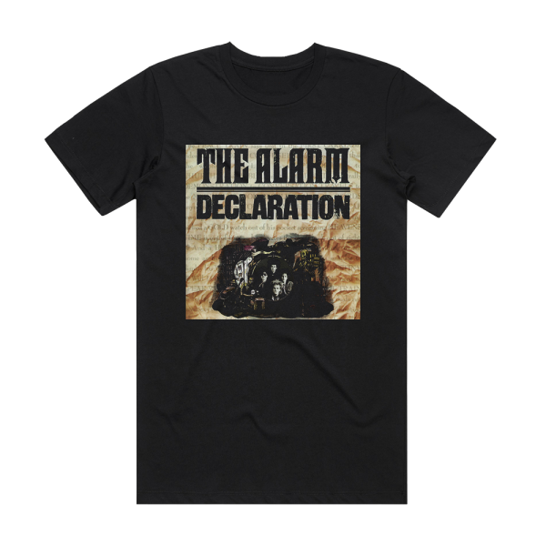 The Alarm Declaration Album Cover T-Shirt Black