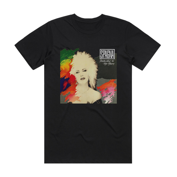 Spagna Dedicated To The Moon Album Cover T-Shirt Black