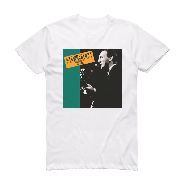 Pete Townshend Deep End Live Album Cover T-Shirt White