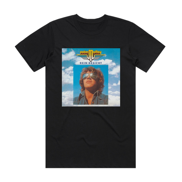 Peter Maffay Dein Gesicht Album Cover T-Shirt Black