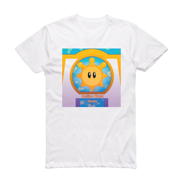 Qumu Delfino Plaza Album Cover T-Shirt White