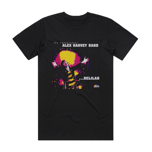 The Sensational Alex Harvey Band Delilah Album Cover T-Shirt Black