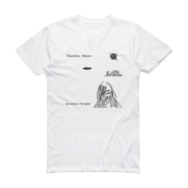 Thurston Moore Demolished Thoughts Album Cover T-Shirt White