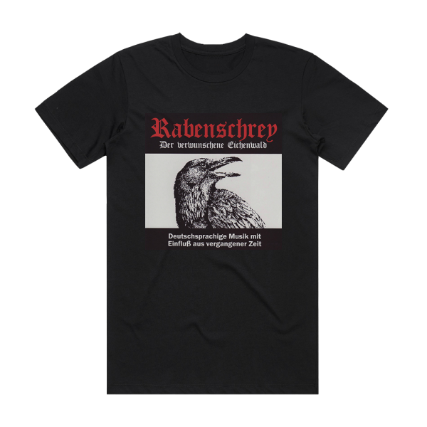 Rabenschrey Der Verwunschene Eichenwald Album Cover T-Shirt Black