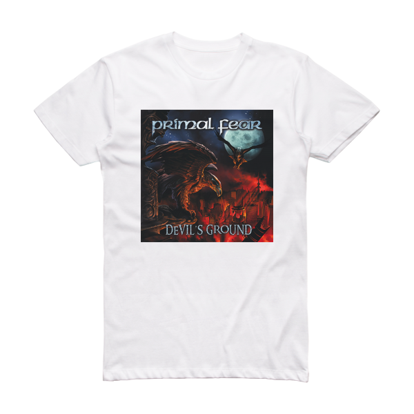 Primal Fear Devils Ground Album Cover T-Shirt White