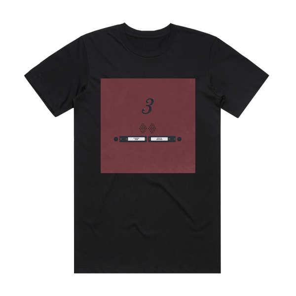 Tigers Jaw Devinyl Splits N 3 Album Cover T-Shirt Black
