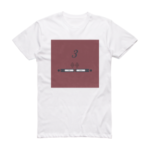 Tigers Jaw Devinyl Splits N 3 Album Cover T-Shirt White