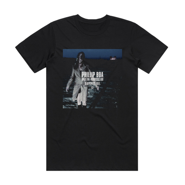 Phillip Boa and The Voodooclub Diamonds Fall Album Cover T-Shirt Black