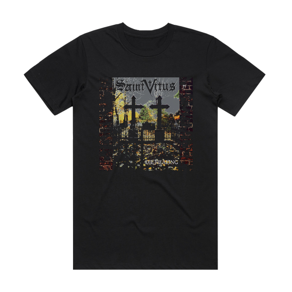 Saint Vitus Die Healing Album Cover T-Shirt Black